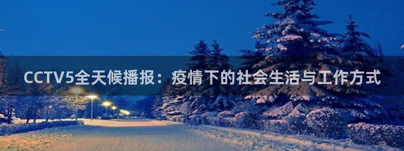 袋鼠在线直播体育：CCTV5全天候播报：疫情下的社会生活与工作方式